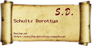 Schultz Dorottya névjegykártya