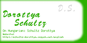 dorottya schultz business card